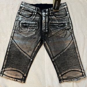 Balmain mens denim shorts